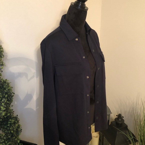 Navy Blue Shacket - Picture 2 of 8